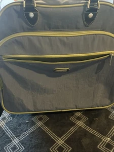 BOLSO BAGGALLINI VINTAGE EQUIPAJE DE MANO RODANTE Maleta Fin de semana - Azul/verde - Imagen 1 de 5