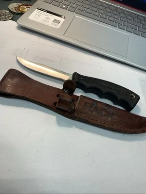 CUCHILLO DE CAZA WESTERN+ USA R2 SPORTSMAN HOJA FIJA Y FUNDA VINTAGE Foto 1 de 4