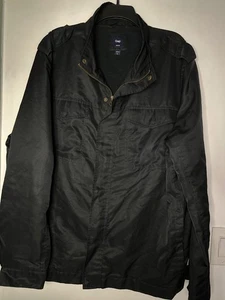 VTG GAP Men’s XXL Black Lightweight Utility Jacket Camping Outdoor fall y2k - Picture 1 of 9