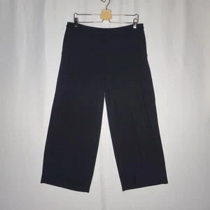 J Jill Wearever Wide Leg Crop Hose Damen Medium schwarz Stretch Pullon leicht - Bild 1 von 10