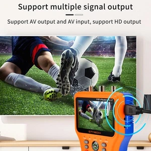 4,3 Zoll LCD-Satellitensignal-Finder-Messgerät DVB-S2 T2 C-Empfänger 4000mAh - Bild 1 von 12