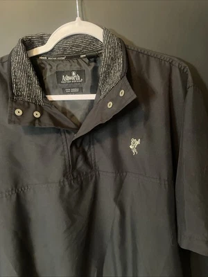 Chaqueta pulóver de golf Ashworth Weather System para hombre M negra resistente al agua y al viento Foto 1 de 4