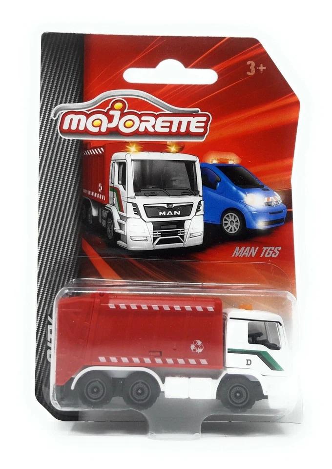 Majorette Modellauto Metall DieCast Stadtautos MAN TGS Müllwagen 1/87 - Bild 1 von 1
