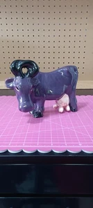 Brayton Laguna lila Kuh Keramik Figur Vintage 40er Jahre MCM  - Bild 1 von 7