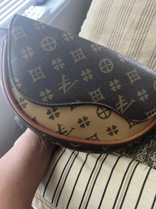 Brown And Tan Crossbody Bag - Picture 1 of 7