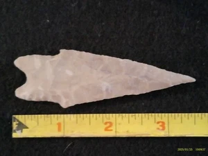 Cent Texas Pedernales Arrowhead, Prehistoric Indian Artifact *FREE SHIPPING WN81 - Foto 1 di 5