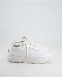 Nike Air Force 1 Scarpe Sneakers Donna In Pelle Col. Bianco EU 39 - Foto 1 di 5