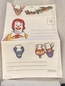 1974 McDonald's Letterland Stationary 3 Letters 8.5" X 5.5" Stationary Only* BT4 - Picture 1 of 4