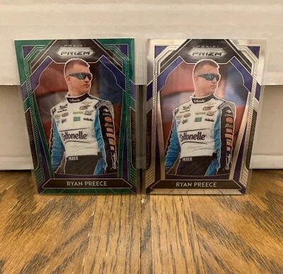 Ryan Preece 2020 Panini Prizm Racing Green Scope 03/99 & Base No. 27 - Nascar - Image 1 of 3
