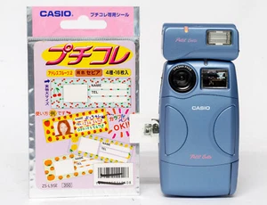 Blaue Casio ZR-1 Petit Colle Digital Seal Kamera mit 1 Packungen Aufkleber von 1998! - Bild 1 von 5