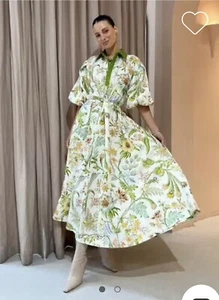Alemais Women’s Ira Twist Front Shirt Dress / Lemon Cream AU 6/ US 2 Rare - Foto 1 di 11