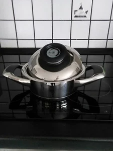 !! AMC Topf 1,3l 16 cm Benjamin Visiotherm-Deckel Induktion TOP !! - Bild 1 von 1
