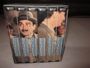 VHS: 6-VIDEO AGATHA CHRISTIE'S POIROT....DAVID SUCHET...blue n3 - Imagen 1 de 3
