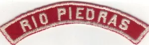 BOY SCOUT RIO PIEDRAS USA/ABR RED & WHITE HALF STRIP 1/2 RW - Picture 1 of 1
