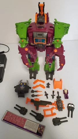 1987 TRANSFORMERS G1 SCORPONOK DECEPTICON BASE COMPLETE NICE ORGINAL Cover