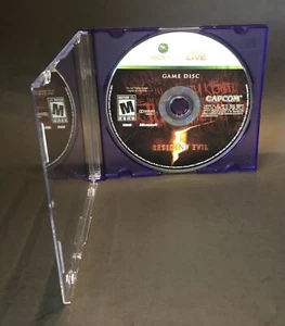 Resident Evil 5 Xbox 360 Disc Only Tested Video Game Horror - Picture 1 of 3