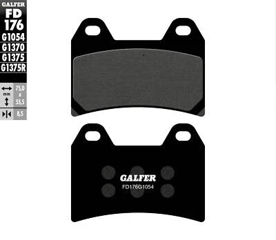 Pastillas de freno delanteras Galfer Ducati Monster 1000 S2R 2006-2008 Foto 1 de 4