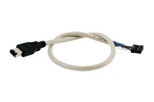 6-Pin Firewire Male Connector to Internal 9-Pin Board Header Cable