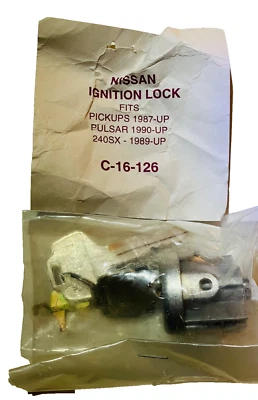 Cerradura de encendido Nissan ASP C-16-126 con 2 llaves Nissan 1989-up 240SX pastillas pulsar Foto 1 de 4