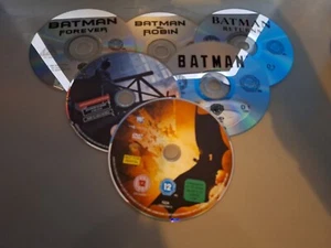 Six Batman DVD Discs. Begins / Dark Knight / Batman / Forever / Robin / Returns - Picture 1 of 1