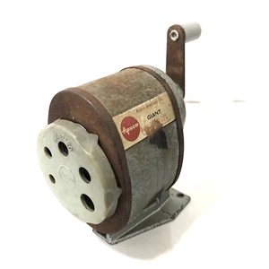 Vintage Apsco Giant Manual Pencil Sharpener Wall Or Desk Mount - Picture 1 of 11