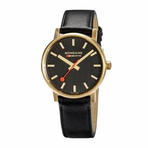 Mondaine MSE.40122.LB Official Railways Evo2 Gold Large 40mm Quartz Wrist Watch - Picture 1 of 5