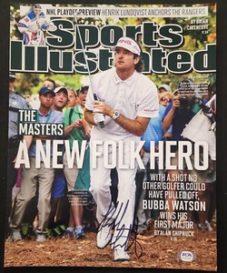 Bubba Watson Signed 11x14 Sports Illustrated Photo 2012 Masters Win PSA AJ97960 - Picture 1 of 4