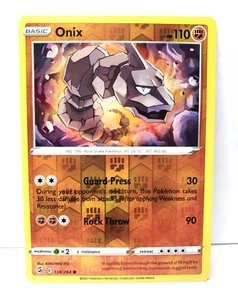 Pokémon TCG - ONIX - 138/264 - Reverse Holo - Fusion Strike (2021) - NM/MINT - Picture 1 of 1