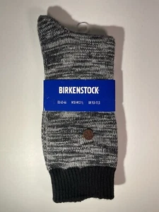 Birkenstock Roma Crew Socks Mens US 10-13.5 EU 43-46 Black Heather - Picture 1 of 19