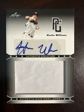 HUNTER WILLIAMS 2013 Leaf Perfect Game RC Rookie PATCH Autograph AUTO Relic LOOK