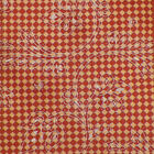 DOLCEPUNTA Mens Clay Peach CHECKERED Self-tipped Handmade Silk Tie Italy EUC