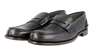 PRADA WELT SEWN PENNY LOAFER BUSINESS SHOES 2DE034 NEW US 10 EU 43 43,5 - Picture 1 of 10