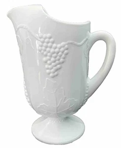 Vintage & Selten! Indiana Milchglas Ernte Traube Krug Made in USA Schön! - Bild 1 von 7