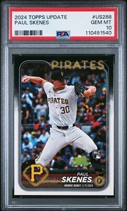 2024 Topps Update Paul Skenes RC #US288 PSA 10 GEM MT - Picture 1 of 3