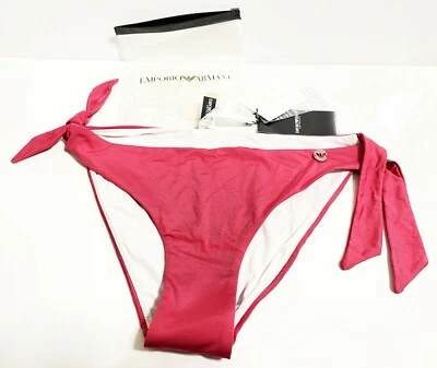EMPORIO ARMANI sz M бриф с бантами бикини низ розовый купальник женщин новый продажи! - Изображение 1 из 4