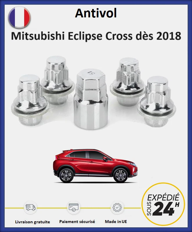 Muttern Diebstahschutzsystem für Räder Mitsubishi Eclipse Cross Von 2018 Ab 2025 Foto 1 de 1