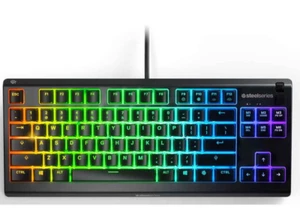 SteelSeries Apex 3 TKL IP32 Water Resistant Wired Gaming Keyboard - RRP$149 - Picture 1 of 7