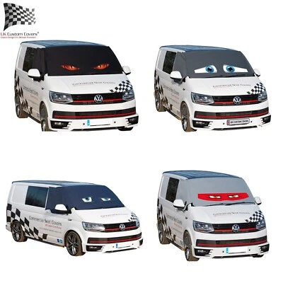 Vw T6/T6.1 Transporter Windscreen Curtain Wrap Cover With Eyes 402 - Image 1 of 4