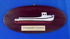 HALF HULL BOAT MODEL, DRAKETAIL, CHESAPEAKE BAY WORKBOAT, SMALL SIZE (5 INCHES) - Picture 1 of 5