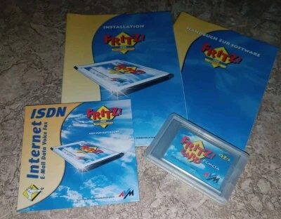 AVM FRITZ!CARD v2.0 PCMCIA ISDN Karte Modem Fax für Windows 2000 XP Vista 7 - Bild 1 von 3