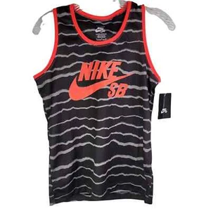 Nike SB tank top skate Sleeveless Boys Medium Black New with Tags  - Picture 1 of 5