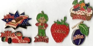 🛒Pin-Konvolut 6 ZENTIS Pins Früchte Marmelade Erdbeer Pflaume Marzipan Clou🍓🫐 - Bild 1 von 1