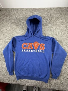 Vintage Cleveland Cavaliers Hoodie Men's M Blue Sweatshirt Streetwear Pullover - Picture 1 of 9