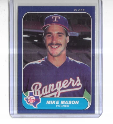 1986 Fleer #565 Mike Mason Texas Rangers - Image 1 of 2