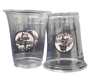 Plastic Cups Clear 10oz for Water Coolers / Vending Designer Beer - Picture 1 of 4