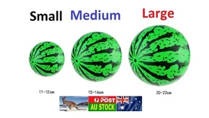 1x new inflatable watermelon rubber ball S M L beach pool spa fun toy AU Local - Picture 1 of 4