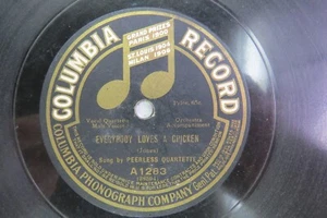 Peerless Quartette - COLUMBIA A1283 - Everybody Loves A Chicken - Picture 1 of 2