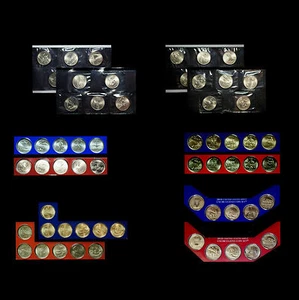 2005, 2006, 2007, 2008, 2009 & 2010 P+D Washington Quarters ~ Satin Collection - Picture 1 of 3