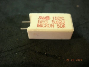 5.6ohm5w 150c  micron  5.6OHM-5W (for 2pcs) - Picture 1 of 1