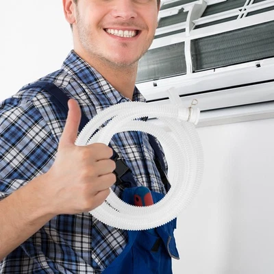  Washing Machine Water Pipe Washer with Connectors Hose for Drain Outlet - Image 1 of 4